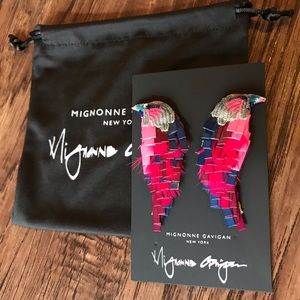 Mignonne Gavigan Hot Pink Bird Earrings